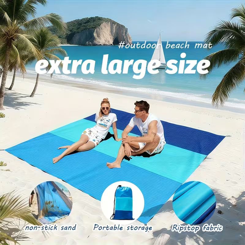 Υφασμάτινο Πατάκι Παραλίας – Oversized Αντιαμμουδική Κουβέρτα για 2-6 Άτομα