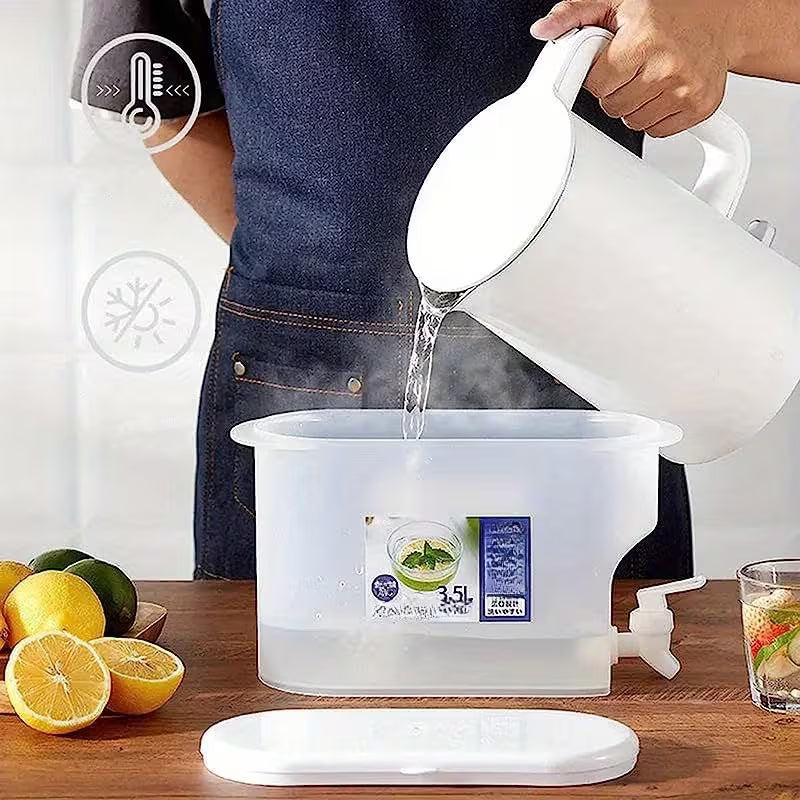 Καλωσιάς Νερού 3L με Κράνο – Ψυγείο Pitcher για Ψυγείο Ροφήματα και Λεμονάδα